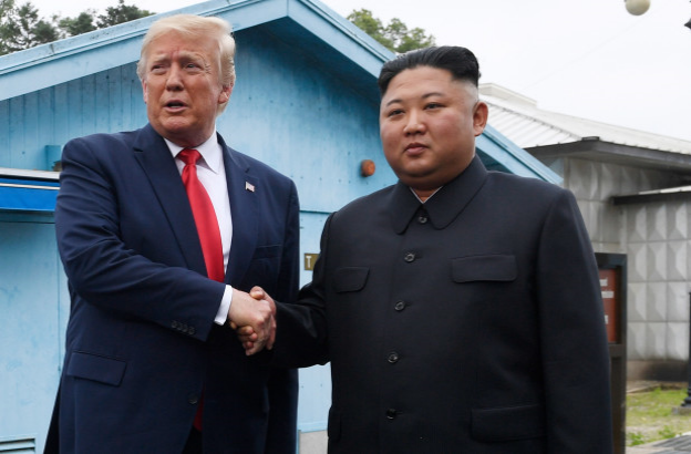 Trump and Kim meet in North Korea